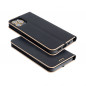 Apple iPhone 13 Pro Max Wallet Cases LUNA Book Gold Elegant  Black