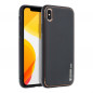 Apple iPhone X Case Leather Black