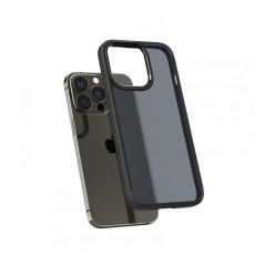 Apple iPhone 13 Pro Case Spigen Ultra Hybrid Crystal clear  Matte frost black