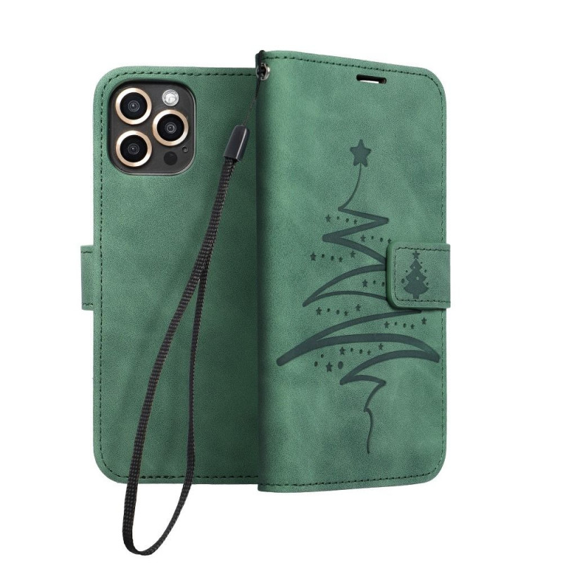 Apple iPhone 13 mini Wallet Cases MEZZO Book Tree  Green