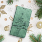 Apple iPhone 13 mini Wallet Cases MEZZO Book Tree  Green