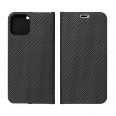 XIAOMI Redmi 10 5G Wallet Cases LUNA Book Carbon Carbon Fibre, Elegant  Black