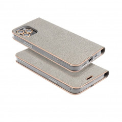 Samsung Galaxy A13 LTE Wallet Cases LUNA Book Gold Elegant  Silver