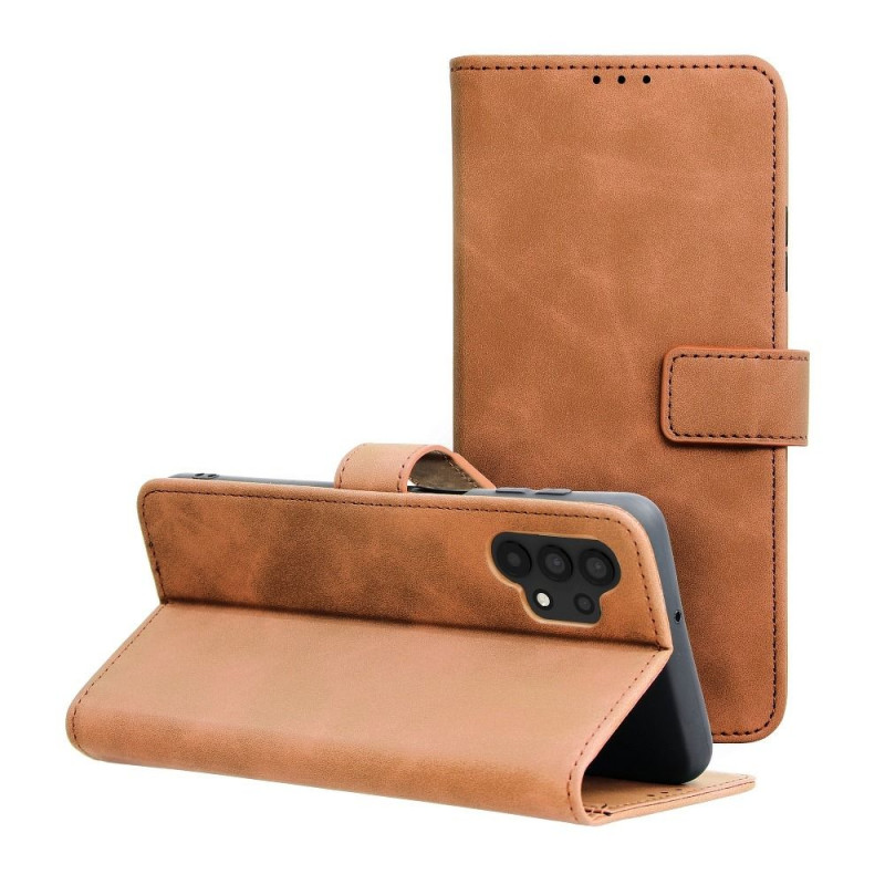 Samsung Galaxy A32 5G Wallet Cases TENDER Book Brown
