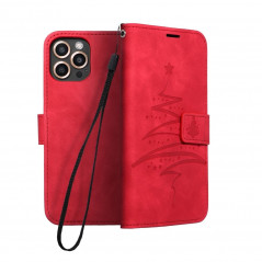 Apple iPhone 13 mini Wallet Cases MEZZO Book Tree  Red