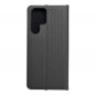 Samsung Galaxy S22 Ultra Wallet Cases LUNA Book Carbon Carbon Fibre, Elegant  Black