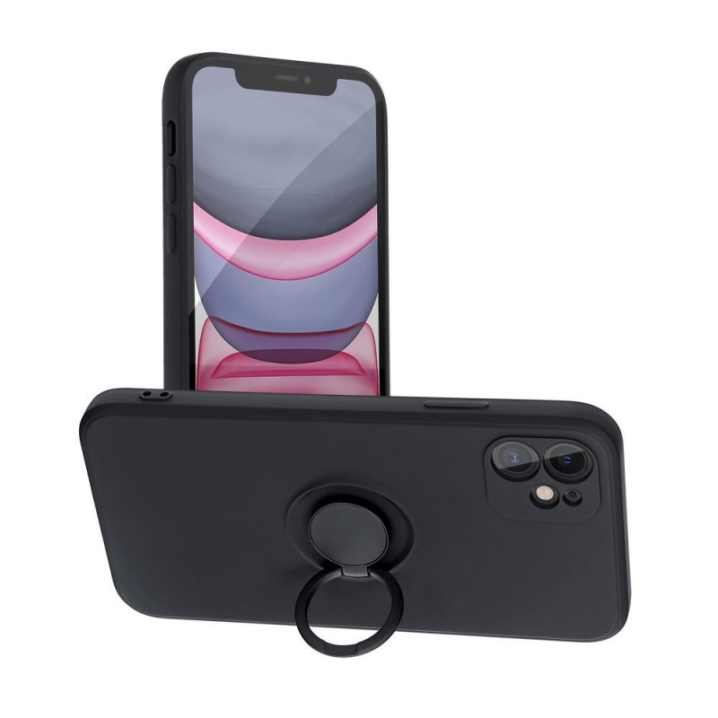 Apple iPhone 11 Case Silicone ring Black