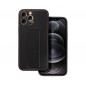 Apple iPhone 12 Pro Max Case LEATHER Case Kickstand Black