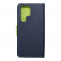 Samsung Galaxy S22 Ultra Wallet Cases Fancy Book Navy / Lime