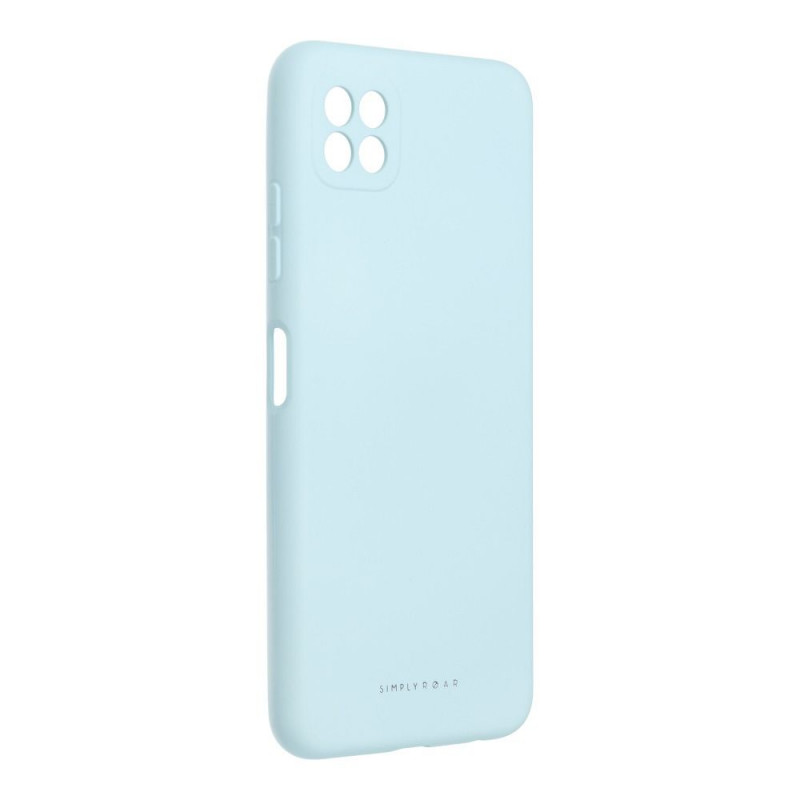Samsung Galaxy A22 5G Case Roar Space Monochrome, Elegant  Sky Blue
