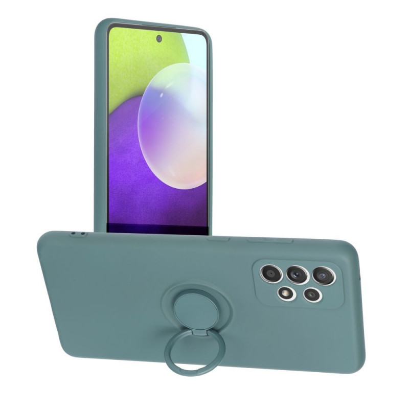 Samsung Galaxy A52 5G Case Silicone ring Green