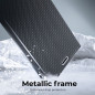XIAOMI Mi 11 Lite 5G NE Wallet Cases LUNA Book Carbon Carbon Fibre, Elegant  Black