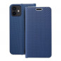 Apple iPhone 12 Wallet Cases LUNA Book Carbon Carbon Fibre, Elegant  Blue