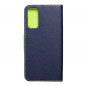 Samsung Galaxy S20 FE 5G Wallet Cases Fancy Book Navy / Lime