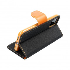 Apple iPhone 12 mini Wallet Cases CANVAS Book Black