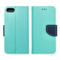Apple iPhone SE 2022 5G Wallet Cases Fancy Book Mint / Navy