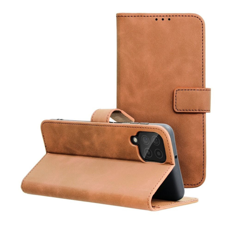 Samsung Galaxy A22 LTE Wallet Cases TENDER Book Brown
