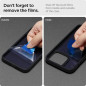Apple iPhone 13 Case Spigen Ultra Hybrid Crystal clear  Matte frost black