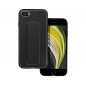 Apple iPhone SE 2020 Case LEATHER Case Kickstand Black