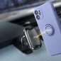 Apple iPhone SE 2022 5G Case Silicone ring Violet