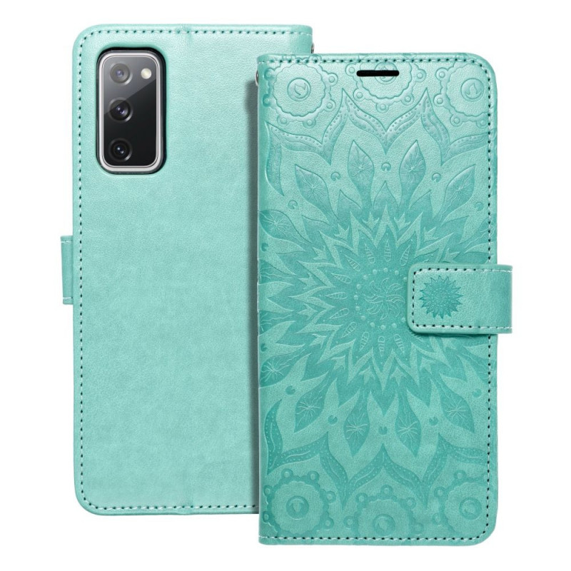 Samsung Galaxy S20 FE 5G Wallet Cases MEZZO Book Mandala  Green
