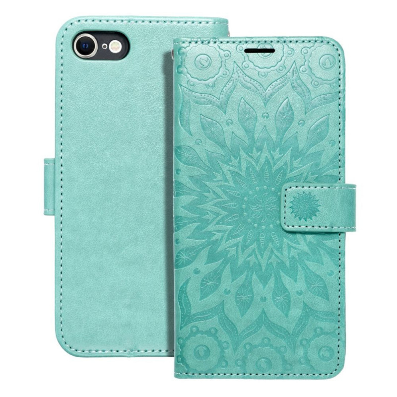 Apple iPhone SE 2020 Wallet Cases MEZZO Book Mandala  Green
