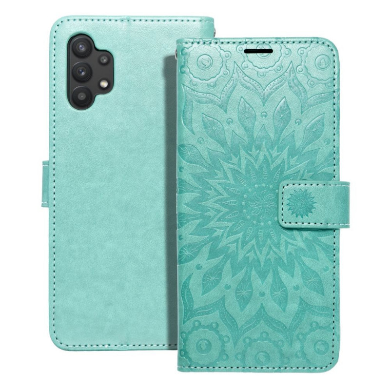 Samsung Galaxy A32 LTE Wallet Cases MEZZO Book Mandala  Green