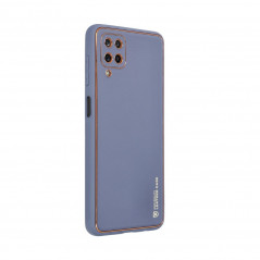 Samsung Galaxy A12 Case Leather Blue