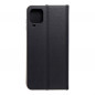 Samsung Galaxy A12 Wallet Cases LUNA Book Gold Elegant  Black