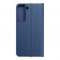 Samsung Galaxy S22 Wallet Cases LUNA Book Carbon Carbon Fibre, Elegant  Blue