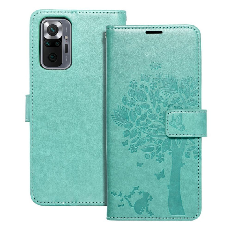 XIAOMI Redmi Note 10 Pro Max Wallet Cases MEZZO Book Tree  Green