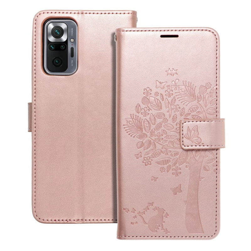 XIAOMI Redmi Note 10 Pro Max Wallet Cases MEZZO Book Tree  Rose gold