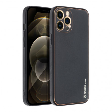 Apple iPhone 12 Pro Max Case Leather Black