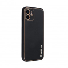 Apple iPhone 12 Case Leather Black