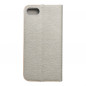 Apple iPhone SE 2022 5G Wallet Cases LUNA Book Gold Elegant  Silver
