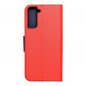 Samsung Galaxy S21 Plus 5G Wallet Cases Fancy Book Red / Navy