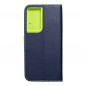 Samsung Galaxy S21 Ultra 5G Wallet Cases Fancy Book Navy / Lime