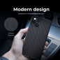 Apple iPhone SE 2022 5G Wallet Cases LUNA Book Carbon Carbon Fibre, Elegant  Black