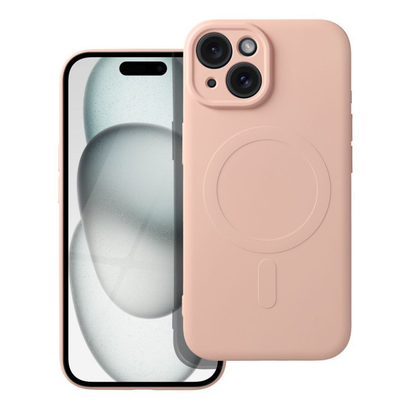 Apple iPhone 15 Case Silicone Mag Cover MagSAFE  Pink