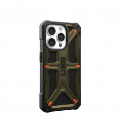 Apple iPhone 15 Pro Case Urban Armor Gear Monarch Pro MagSAFE  Kevlar element green