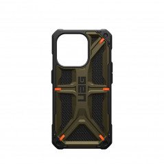 Apple iPhone 15 Pro Case Urban Armor Gear Monarch Pro MagSAFE  Kevlar element green