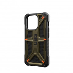 Apple iPhone 15 Pro Case Urban Armor Gear Monarch Pro MagSAFE  Kevlar element green