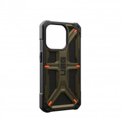 Apple iPhone 15 Pro Case Urban Armor Gear Monarch Pro MagSAFE  Kevlar element green