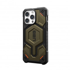 Apple iPhone 15 Pro Max Case Urban Armor Gear Monarch Pro MagSAFE  Kevlar element green