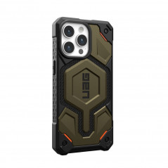 Apple iPhone 15 Pro Max Case Urban Armor Gear Monarch Pro MagSAFE  Kevlar element green