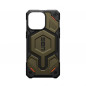 Apple iPhone 15 Pro Max Case Urban Armor Gear Monarch Pro MagSAFE  Kevlar element green