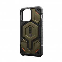 Apple iPhone 15 Pro Max Case Urban Armor Gear Monarch Pro MagSAFE  Kevlar element green
