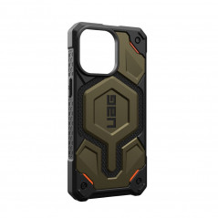 Apple iPhone 15 Pro Max Case Urban Armor Gear Monarch Pro MagSAFE  Kevlar element green