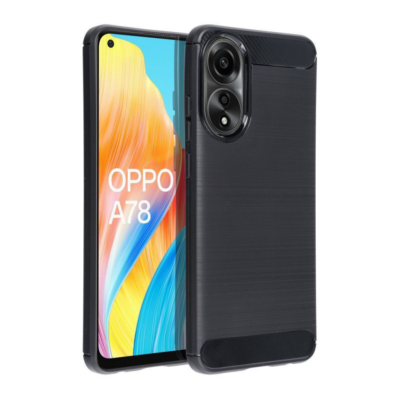 Oppo A78 4G Case Carbon Elegant  Black