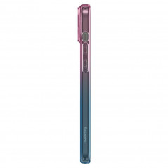 Apple iPhone 15 Case Spigen Liquid Crystal Crystal clear  Gradation pink